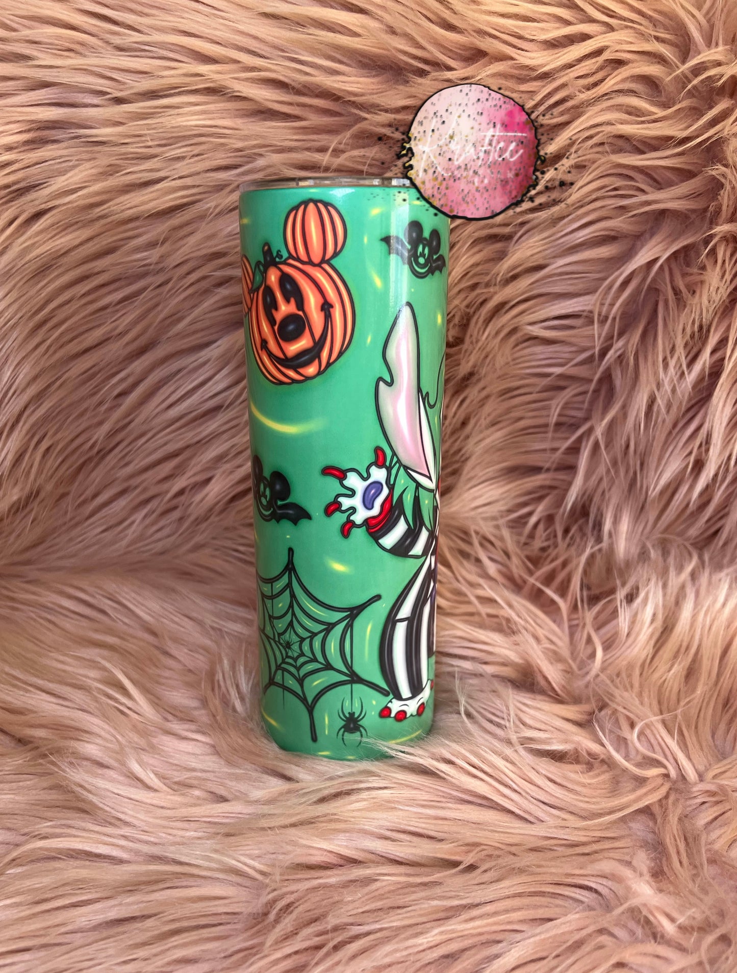 Beetlejuice Stitch 20oz Skinny Tumbler