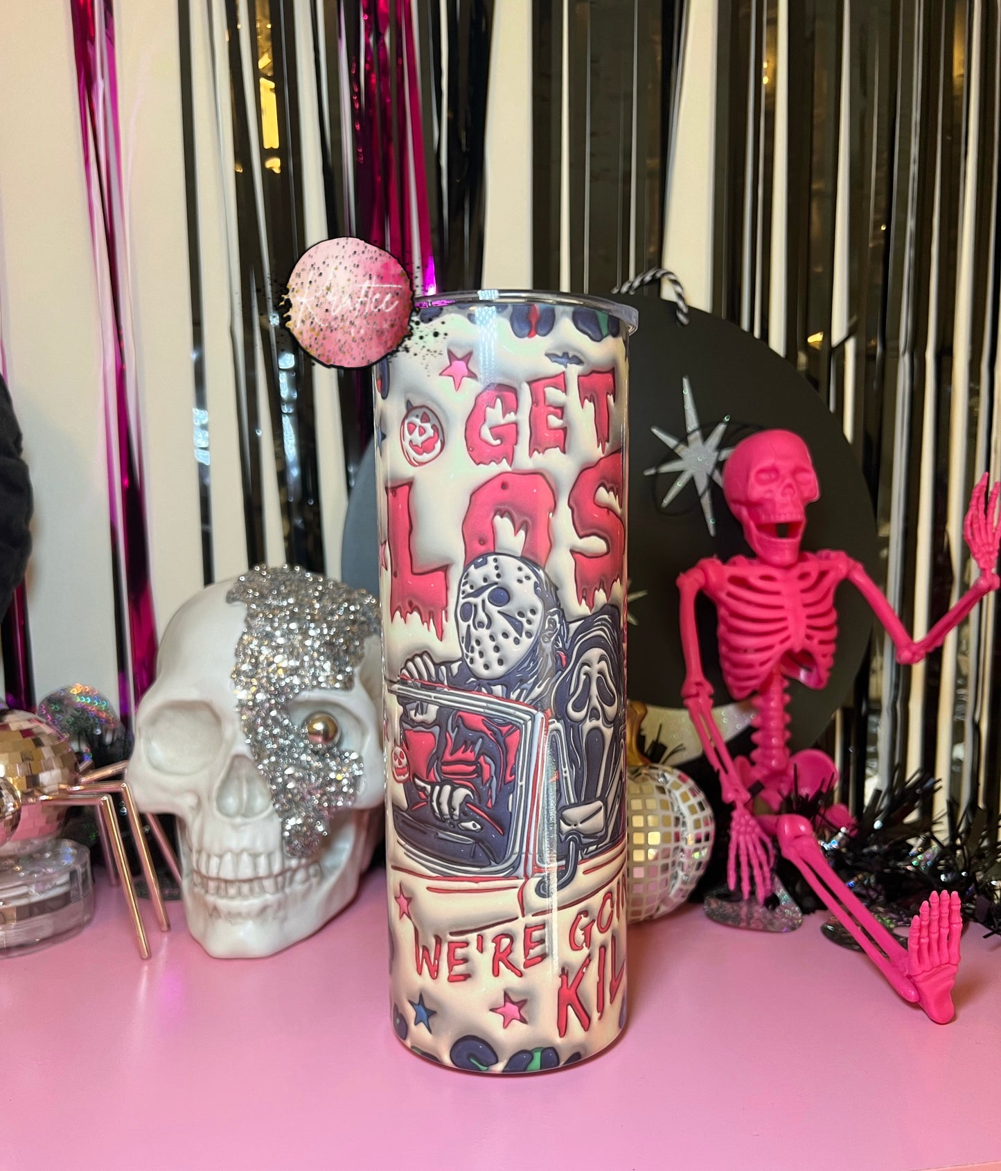 Get In Loser Going Killing 20oz Skinny Tumbler