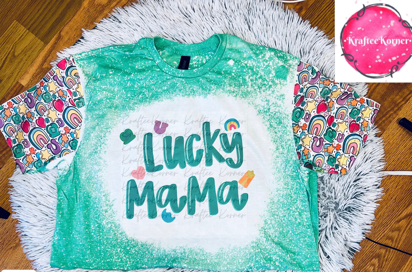 Lucky Mama Bleached T-shirt