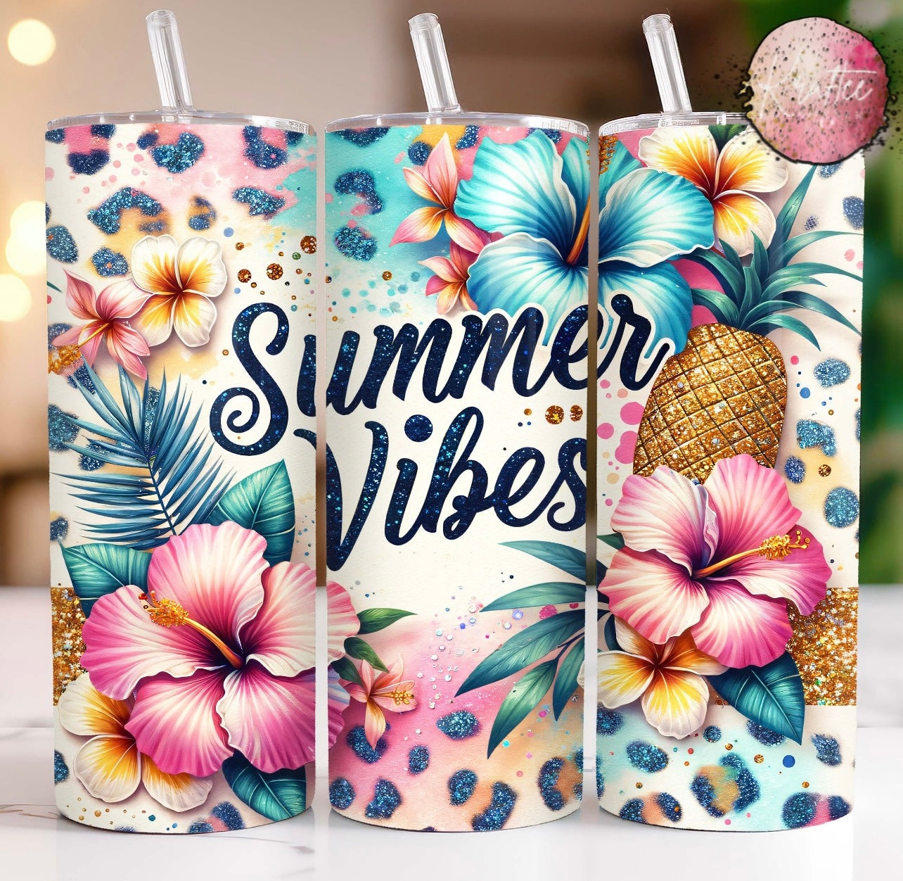 Summer Vibes 20oz Skinny Tumbler