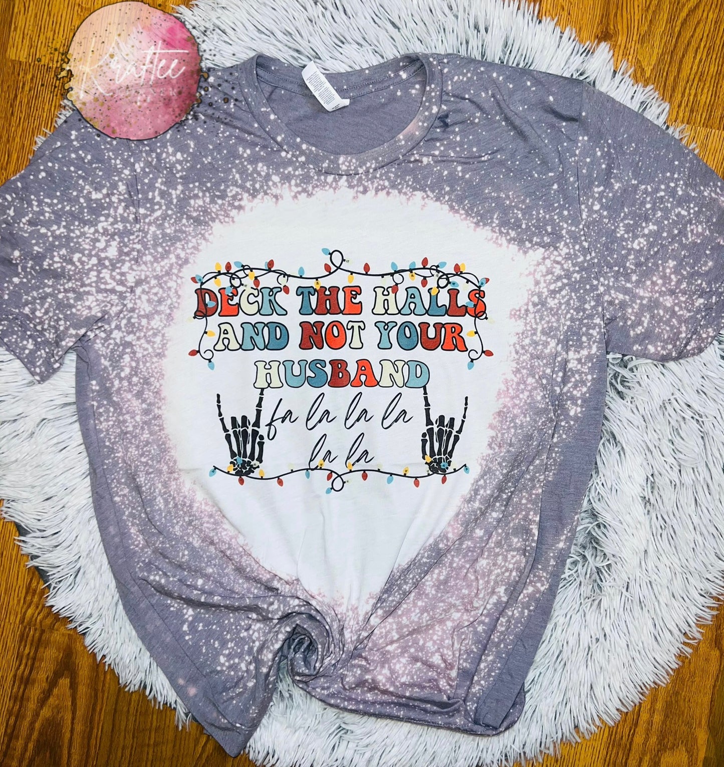 Deck The Halls Bleached Unisex T-shirt