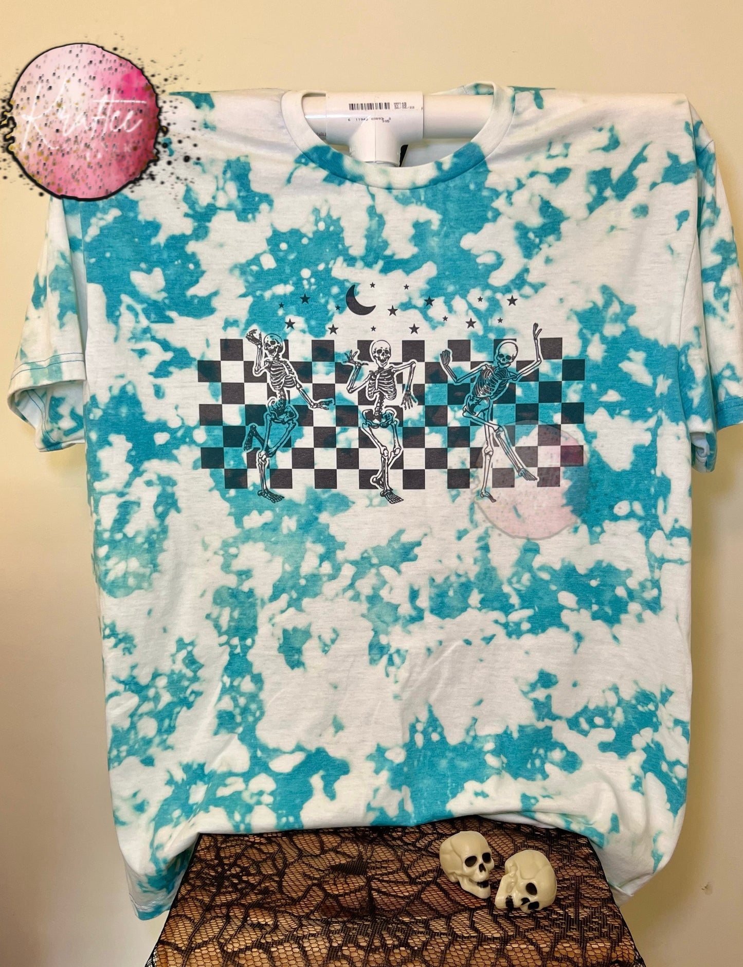 Dancing Skellies Bleached Unisex T-shirt