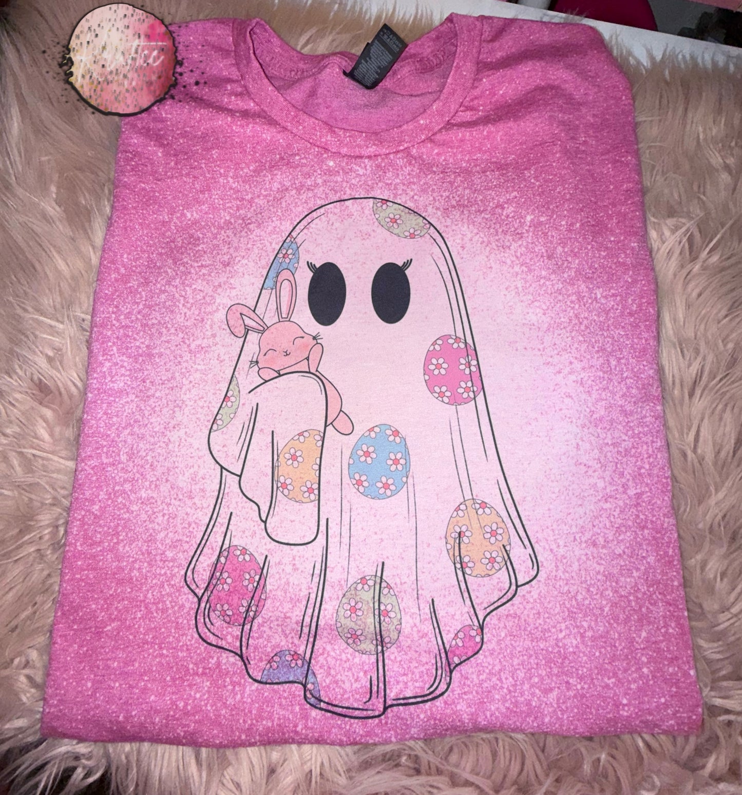 Easter Egg Ghost Bleached T-shirt