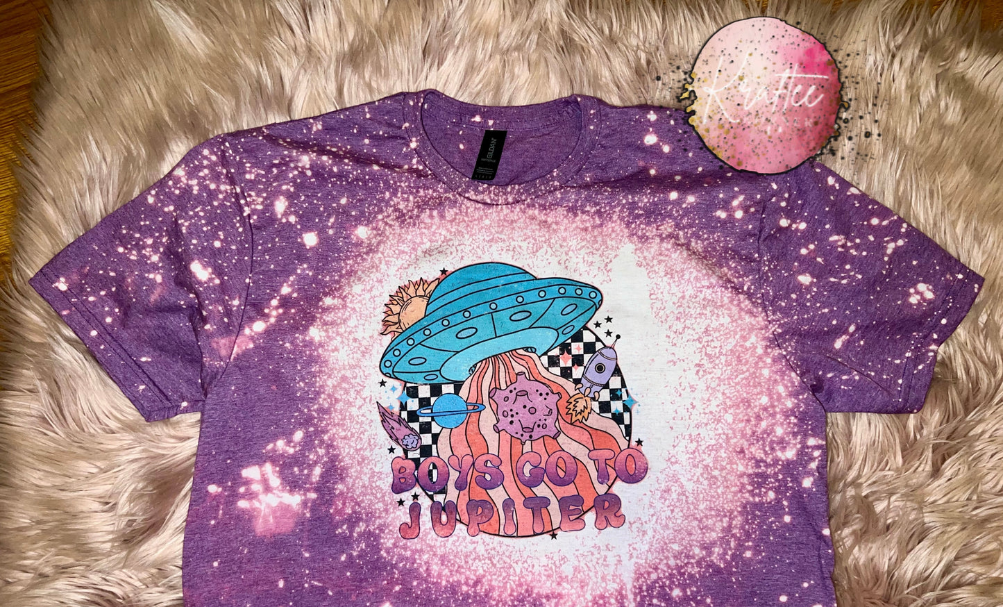 Boys Go To Jupiter Bleached Adult Unisex T-shirt