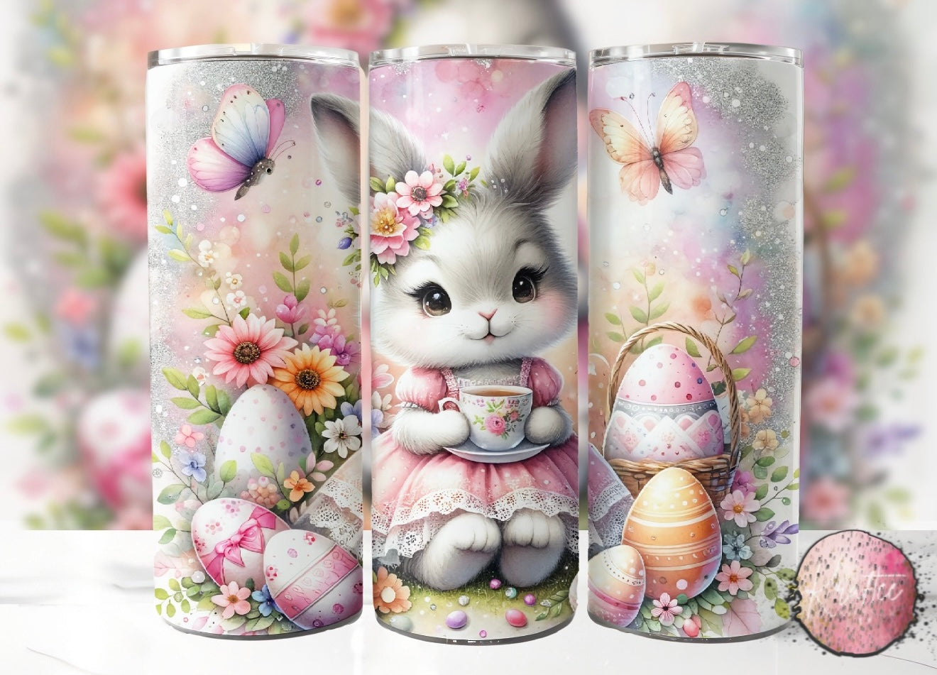 Tea Party Bunny 20oz Skinny Tumbler