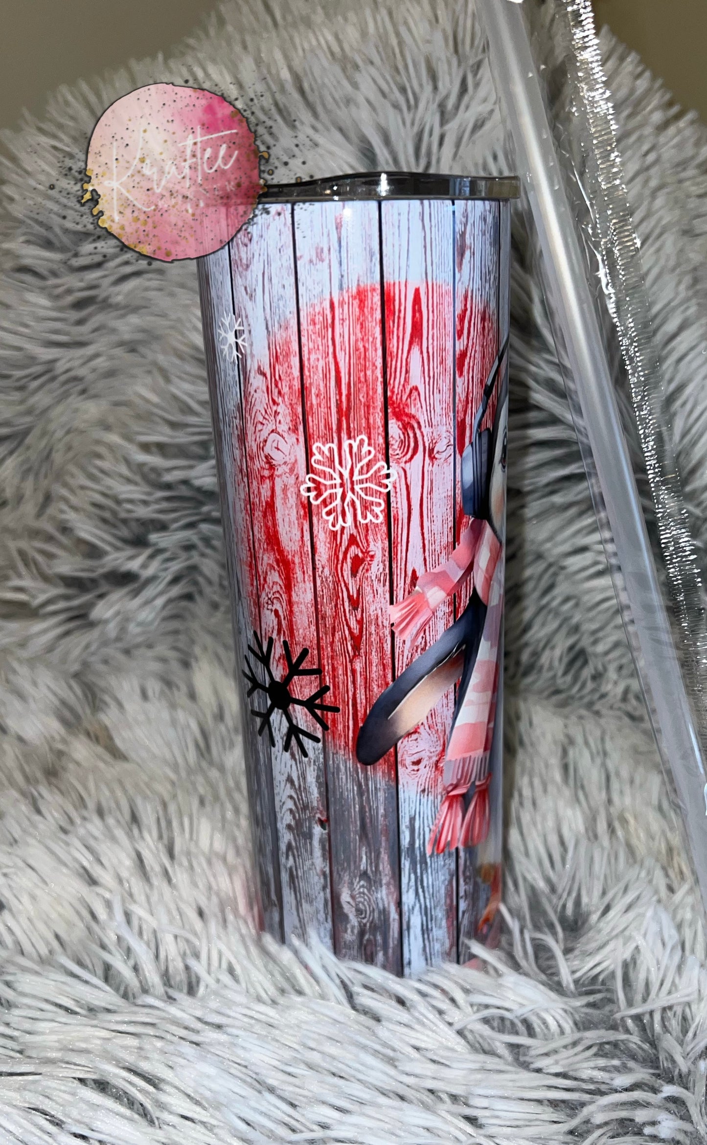 Winter Penguin 20oz Skinny Tumbler