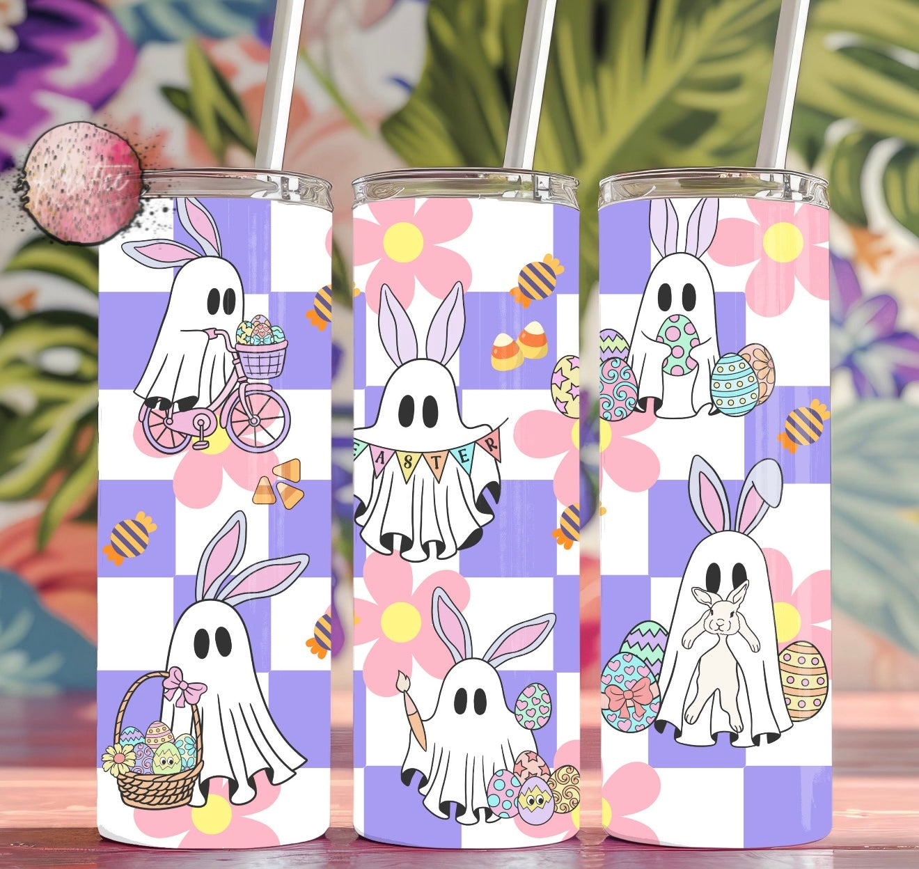 Easter Ghosts 20oz Skinny Tumbler