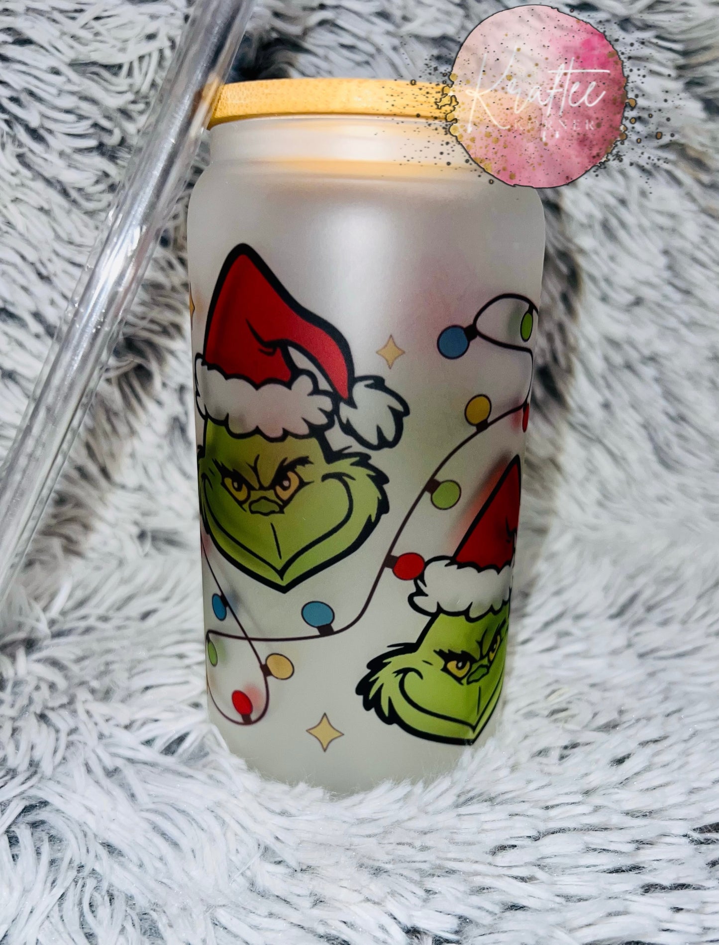 Green Guy 16oz Libby Glass