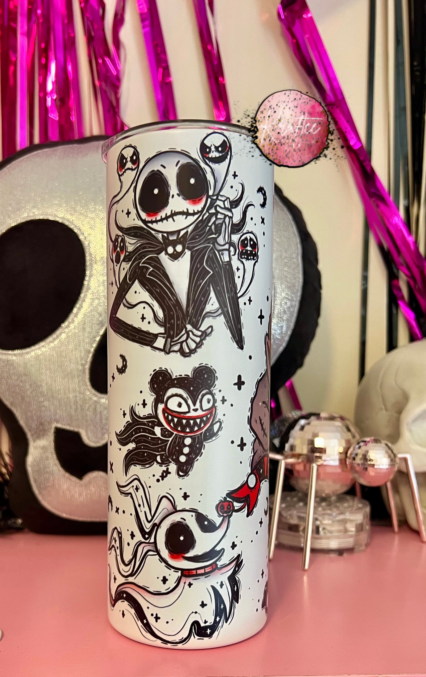 Nightmare Before Christmas 20oz Skinny Tumbler