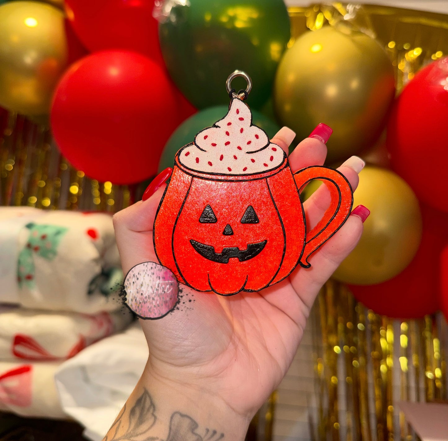 Pumpkin Latte Car Freshie