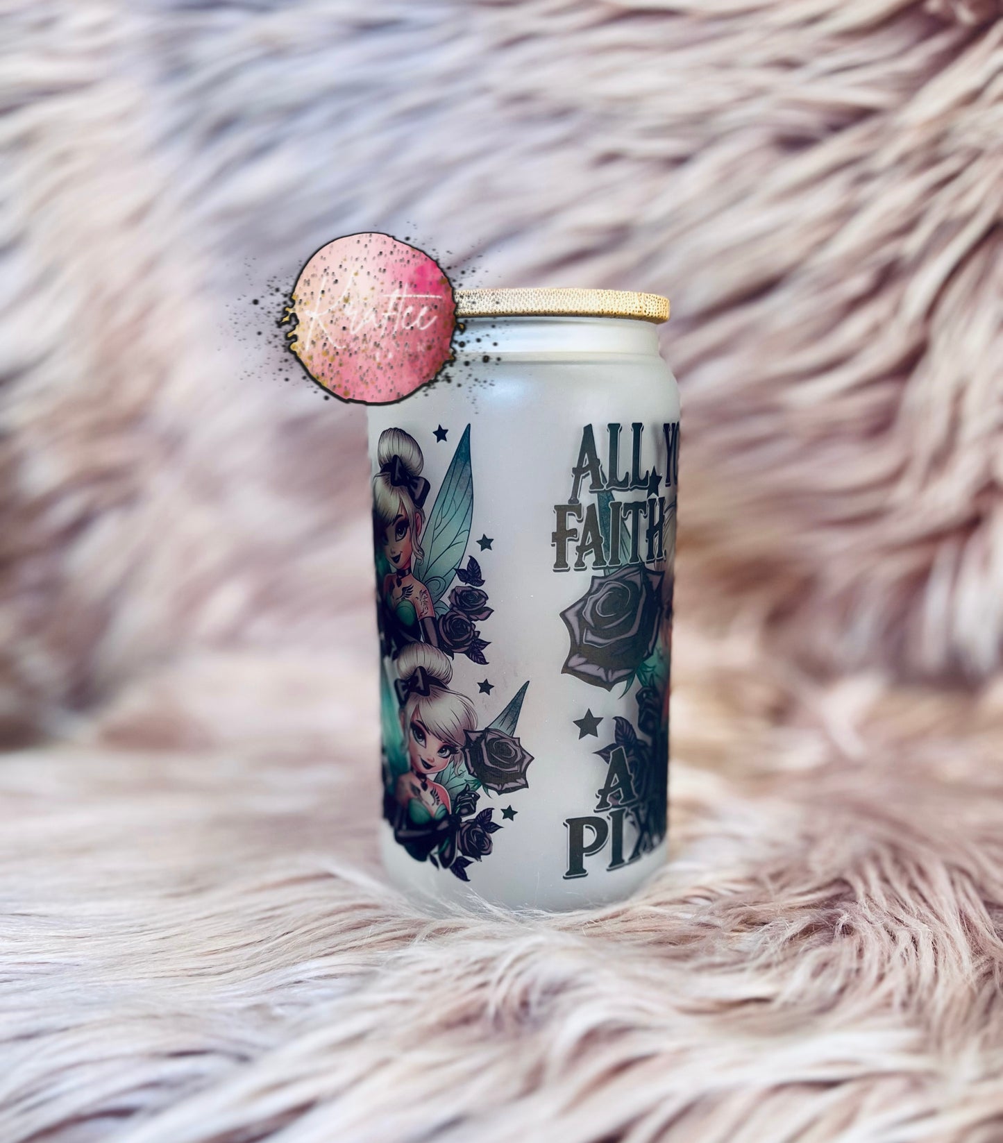 Tinkerbell 16oz Libby Glass
