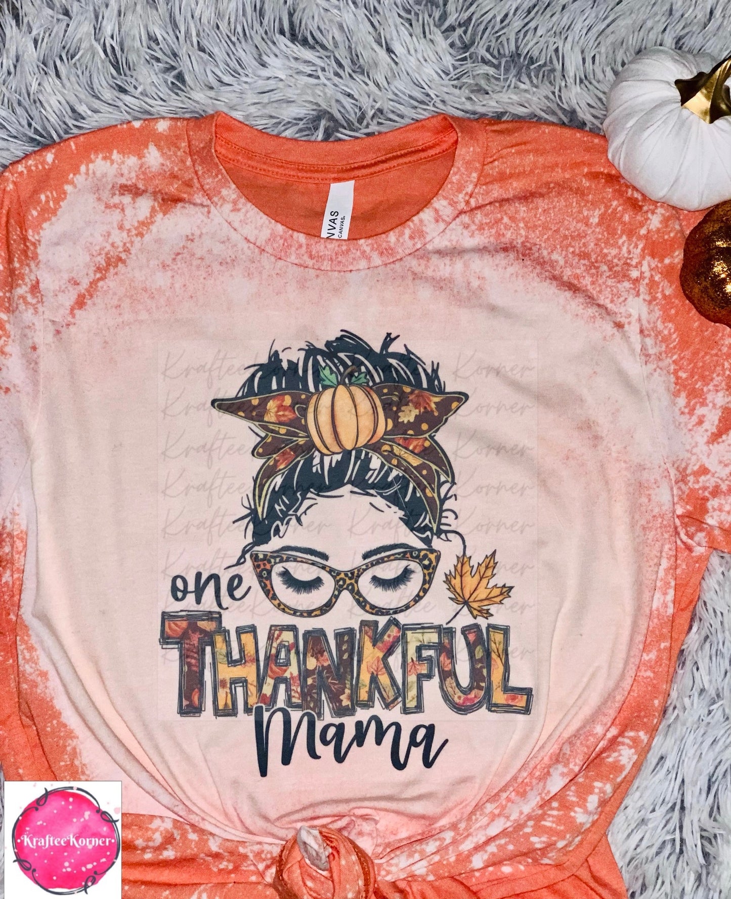 Thankful Mama Bleached Unisex T-shirt
