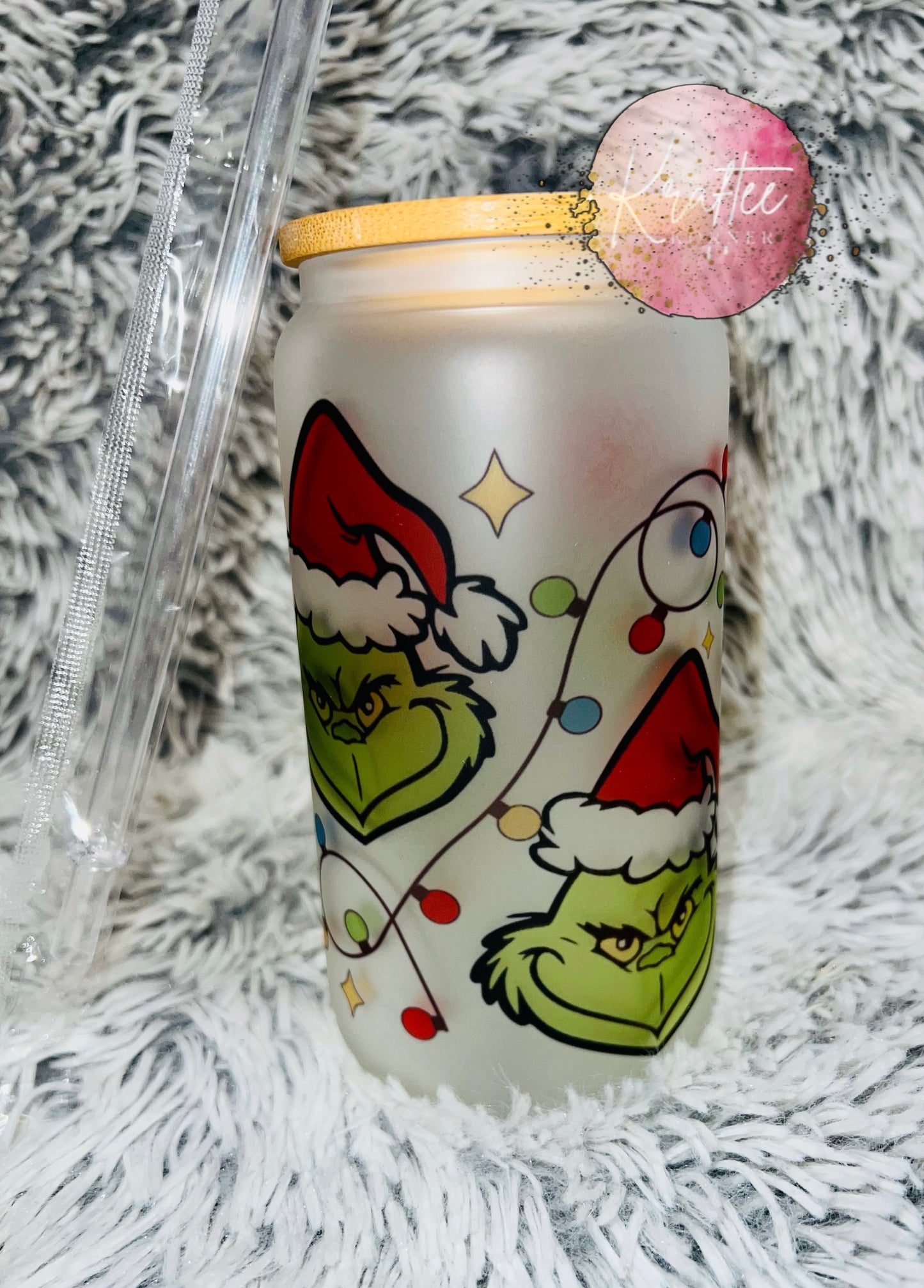 Green Guy 16oz Libby Glass