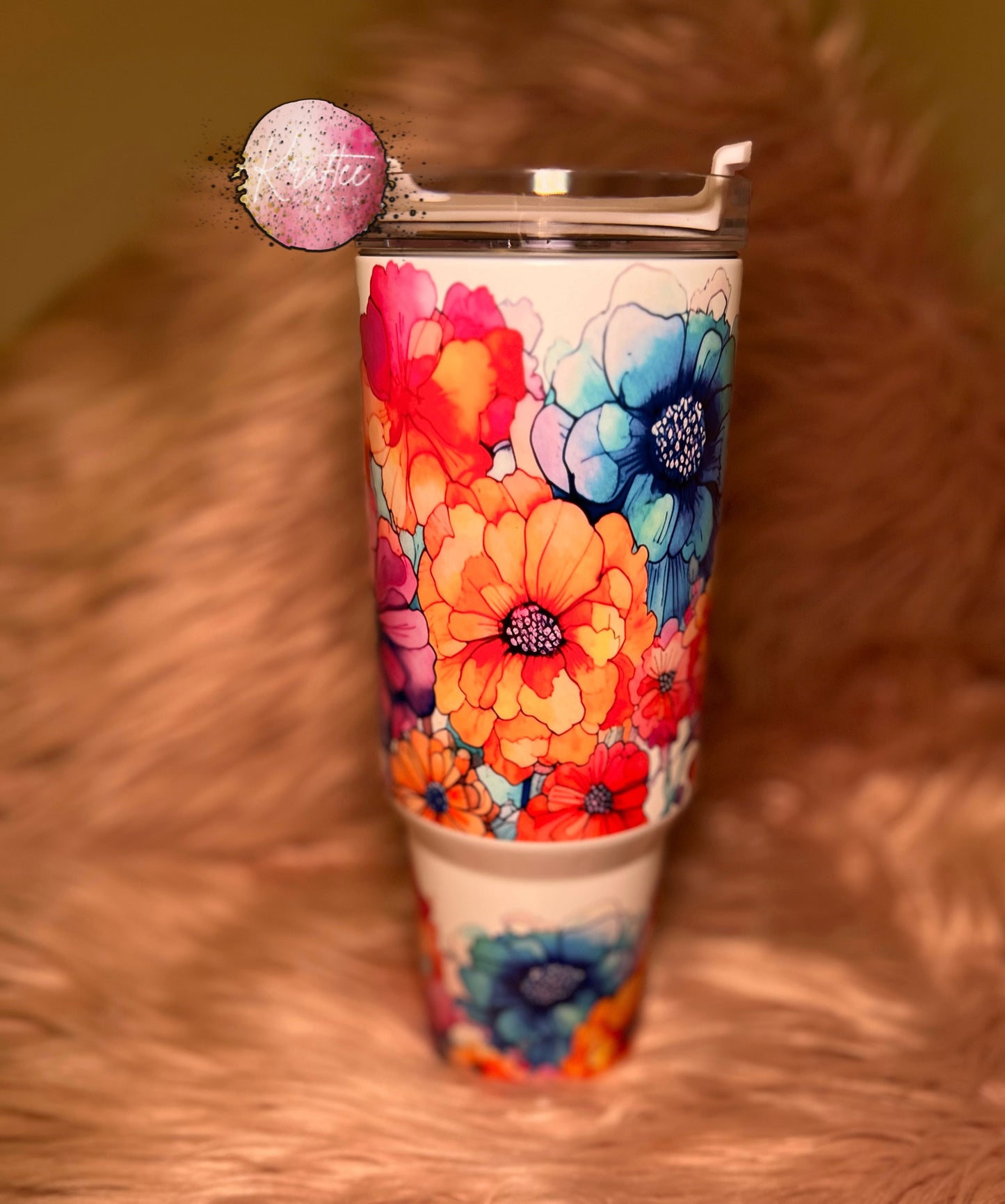 Watercolor Floral 40oz Tumbler