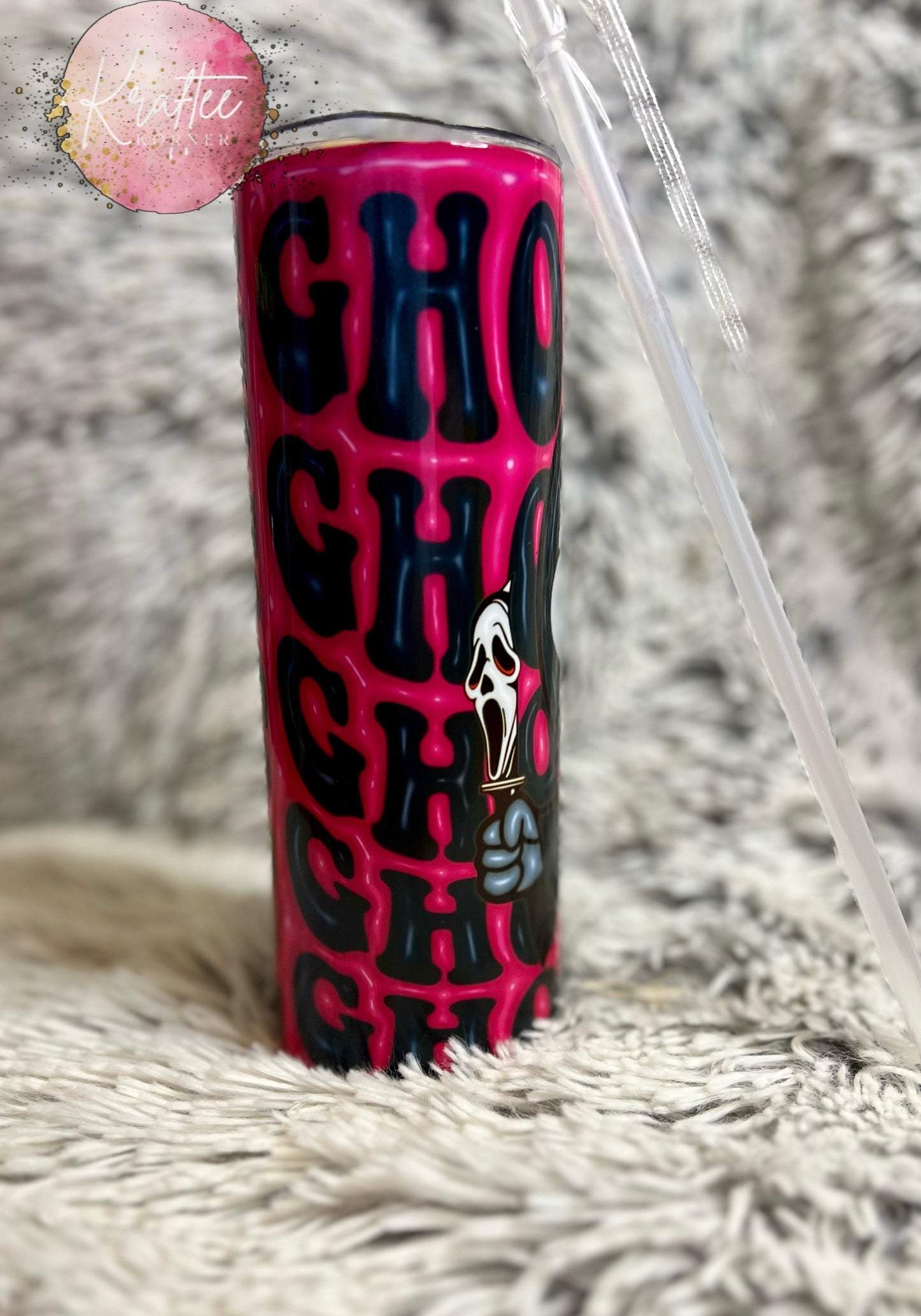 Ghostface 20oz Skinny Tumbler