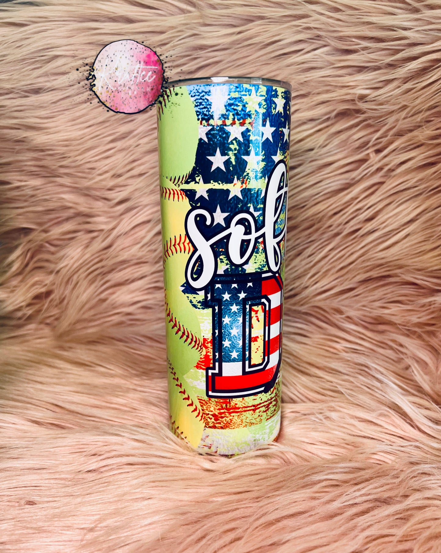 Softball Dad 20oz Skinny Tumbler