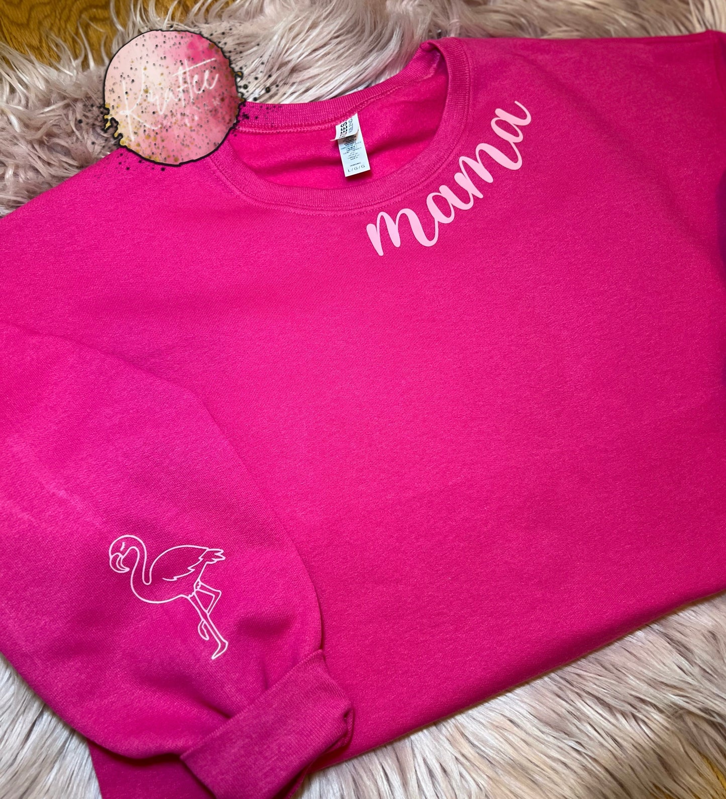 Mama Flamingo Adult Unisex T-shirt / Crewneck Sweatshirt