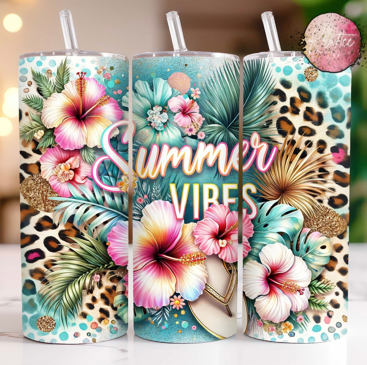 Summer Vibes 20oz Skinny Tumbler