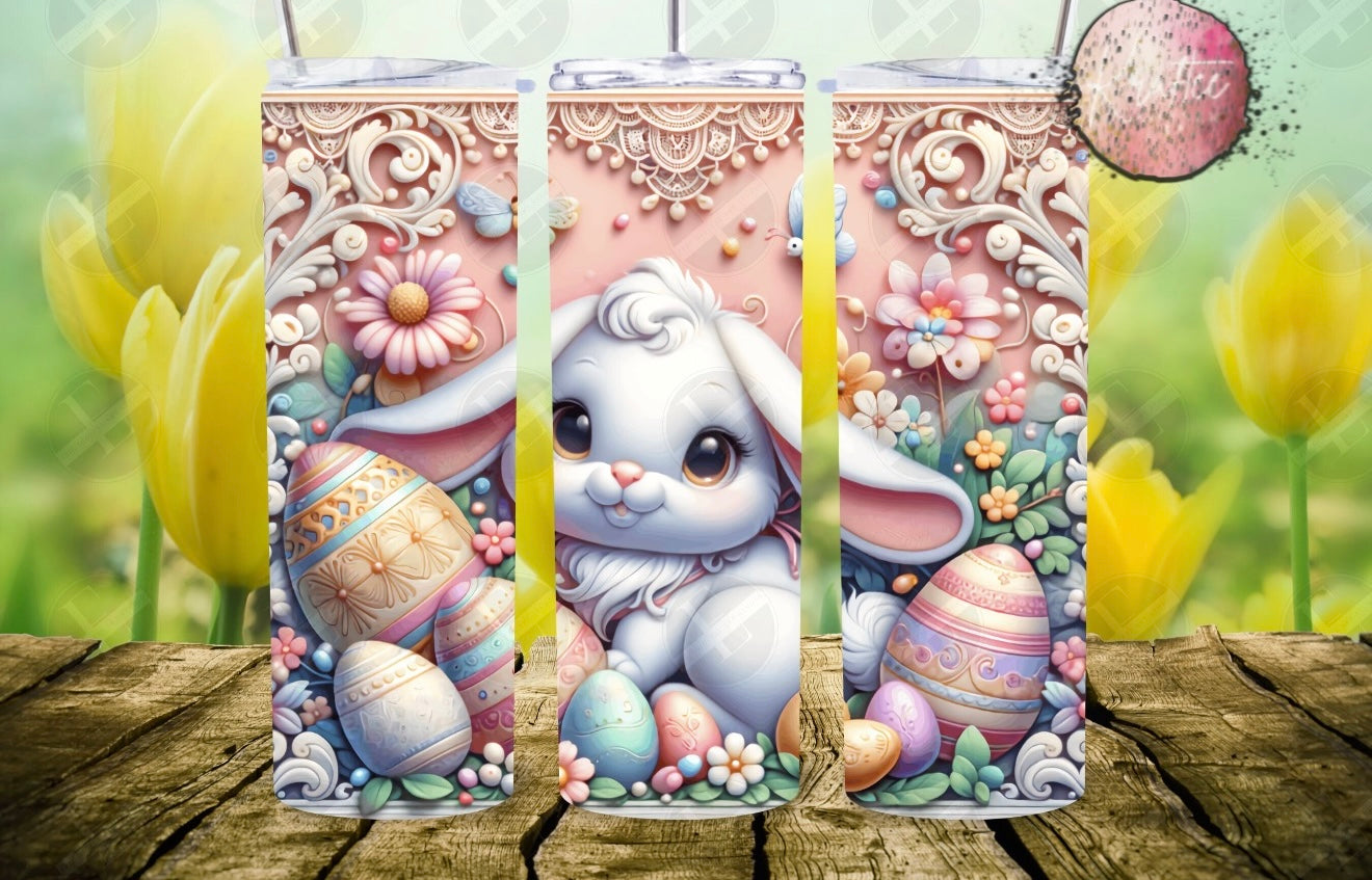 Easter Bunny 20oz Skinny Tumbler