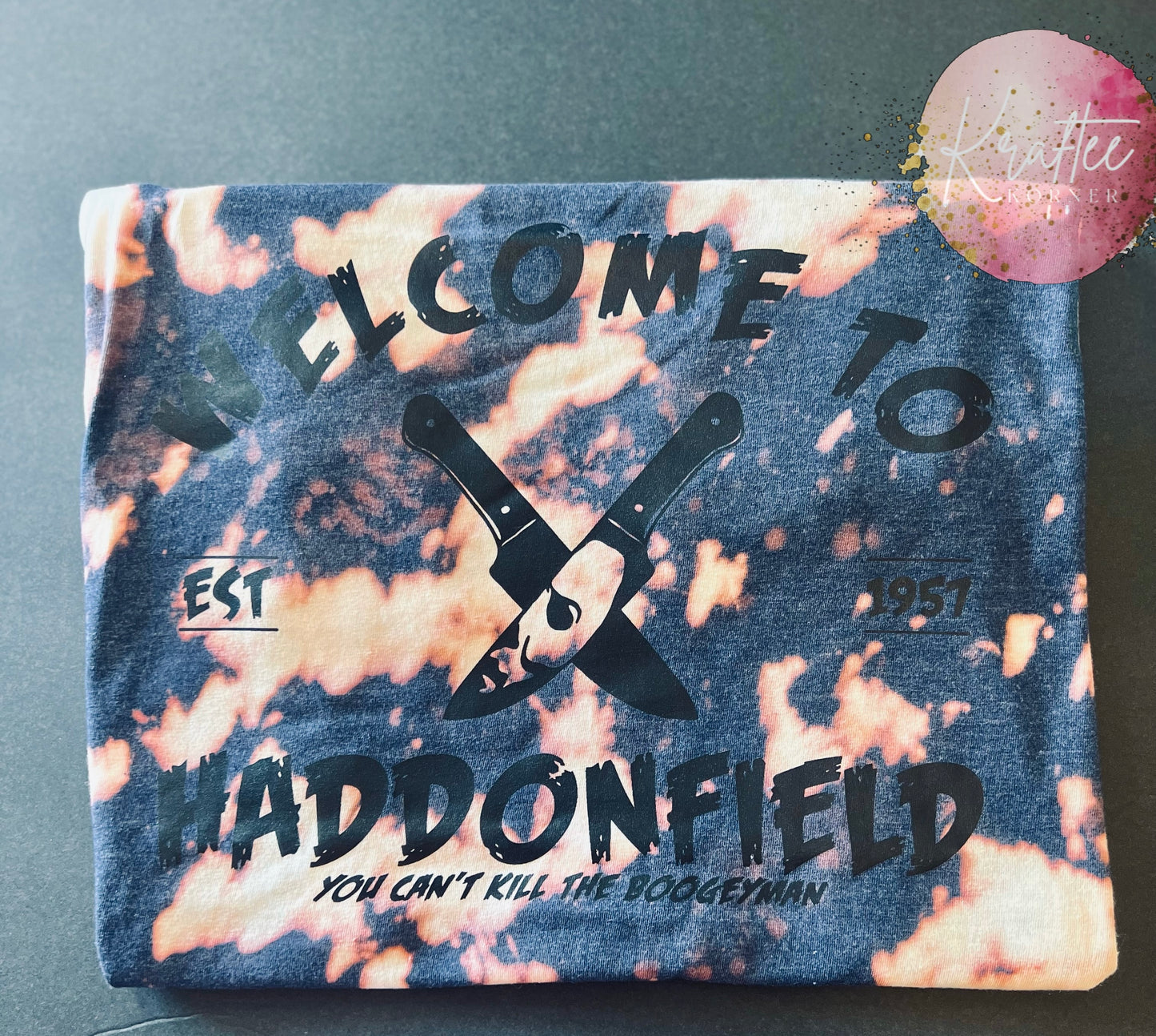 Welcome to Haddonfield Adult Bleached Unisex T-shirt