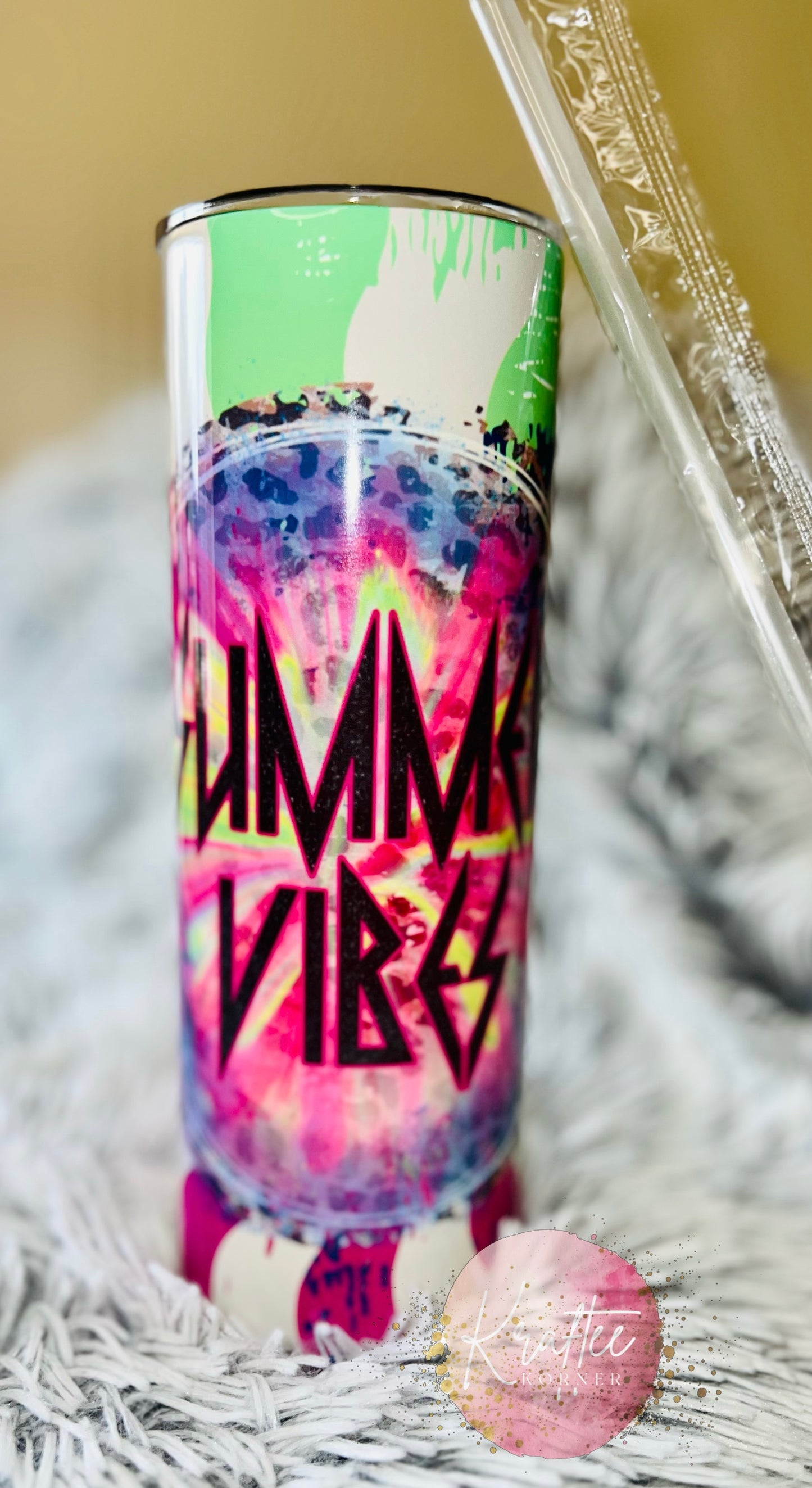 Summer Vibes Retro 20oz Skinny Tumbler