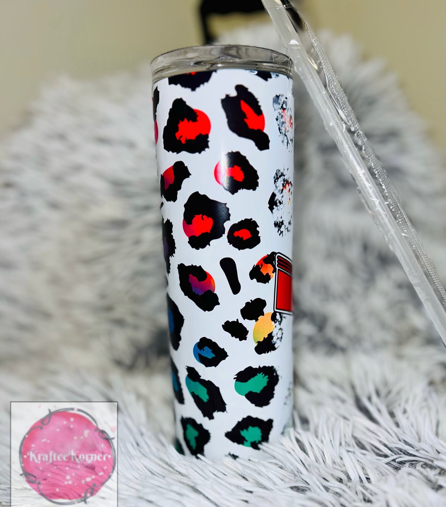 MAMA Cheetah Bolt 20oz Skinny Tumbler