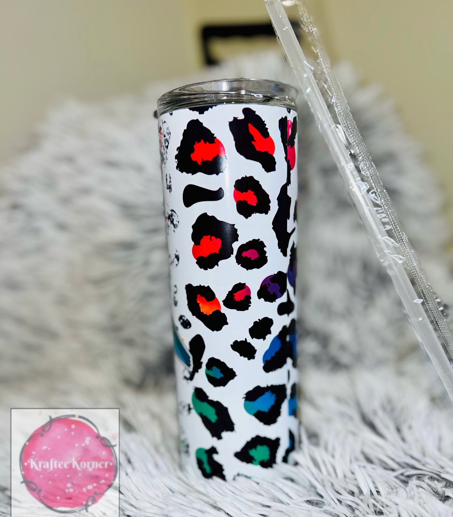 MAMA Cheetah Bolt 20oz Skinny Tumbler