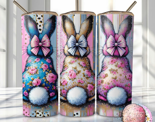 Vintage Bunny Butts 20oz Skinny Tumbler