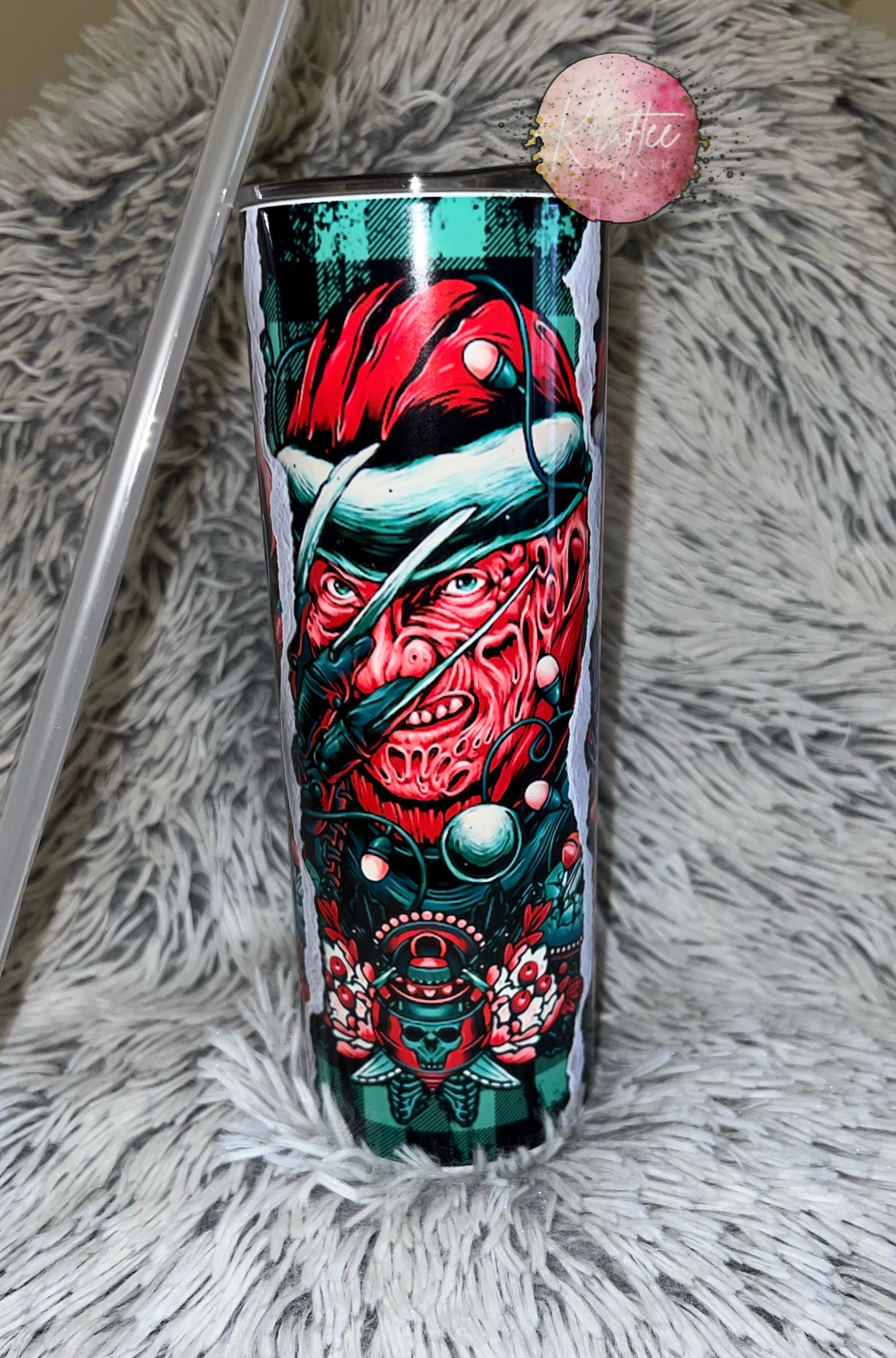 Christmas Horror 20oz Skinny Tumbler