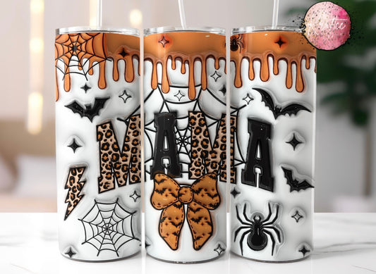 Halloween Mama Drip 20oz Skinny Tumbler