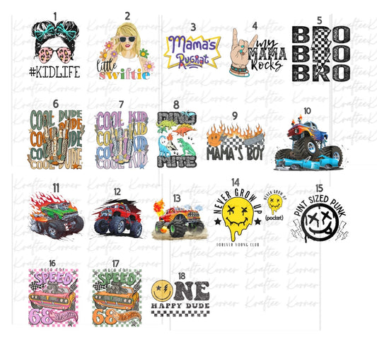 Create Your Own T-shirt - Kid Sublimation Designs