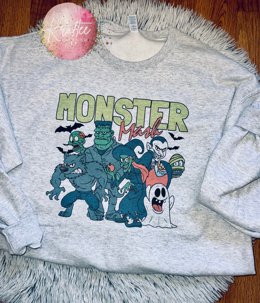 Monster Mash Adult Unisex Crewneck Sweatshirt