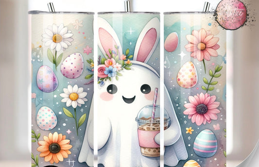 Bunny Ghost 20oz Skinny Tumbler