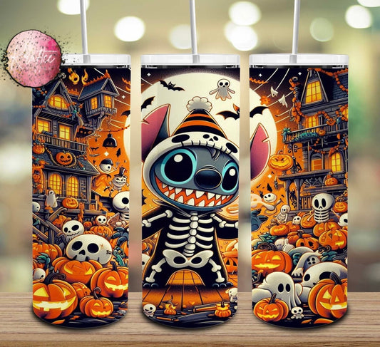 Halloween Stitch 20oz Skinny Tumbler