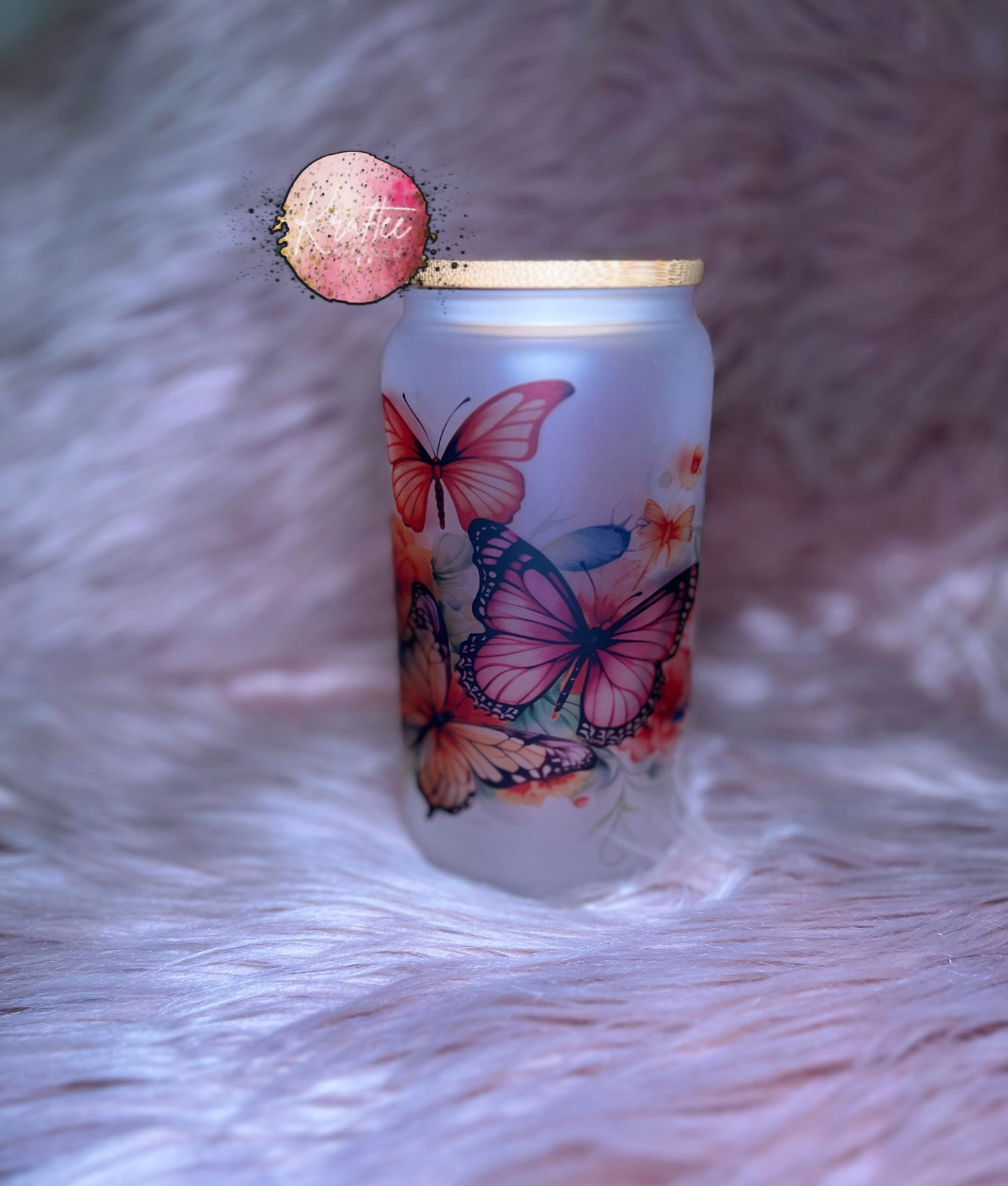 Butterfly 16oz Libby Glass