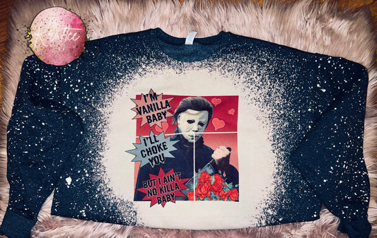 Mikey Vanilla Baby Bleached Unisex Crewneck Sweatshirt