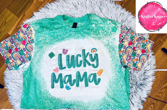 Lucky Mama Bleached T-shirt