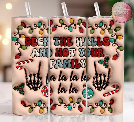 Deck The Halls 20oz Skinny Tumbler
