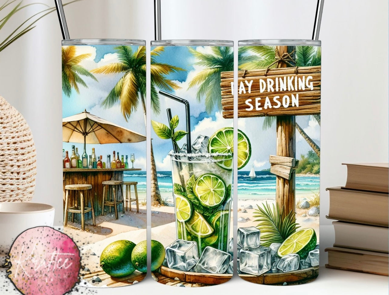 Day Drinking Season 20oz Skinny Tumbler