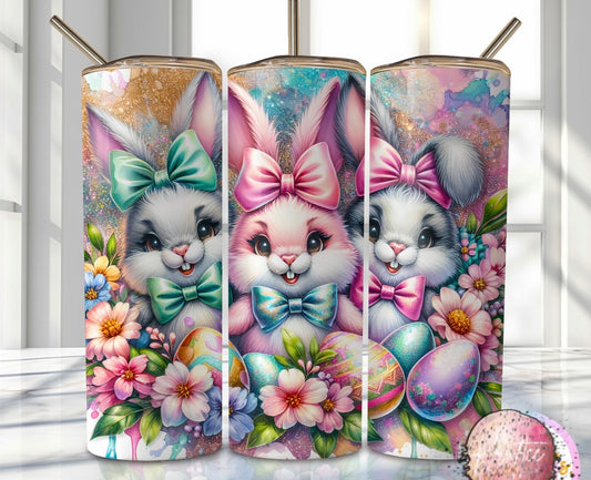 Easter Bunnies 20oz Skinny Tumbler