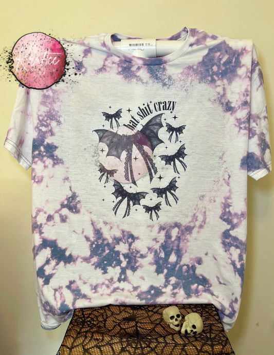 Bat Shit Crazy Bleached Unisex T-shirt