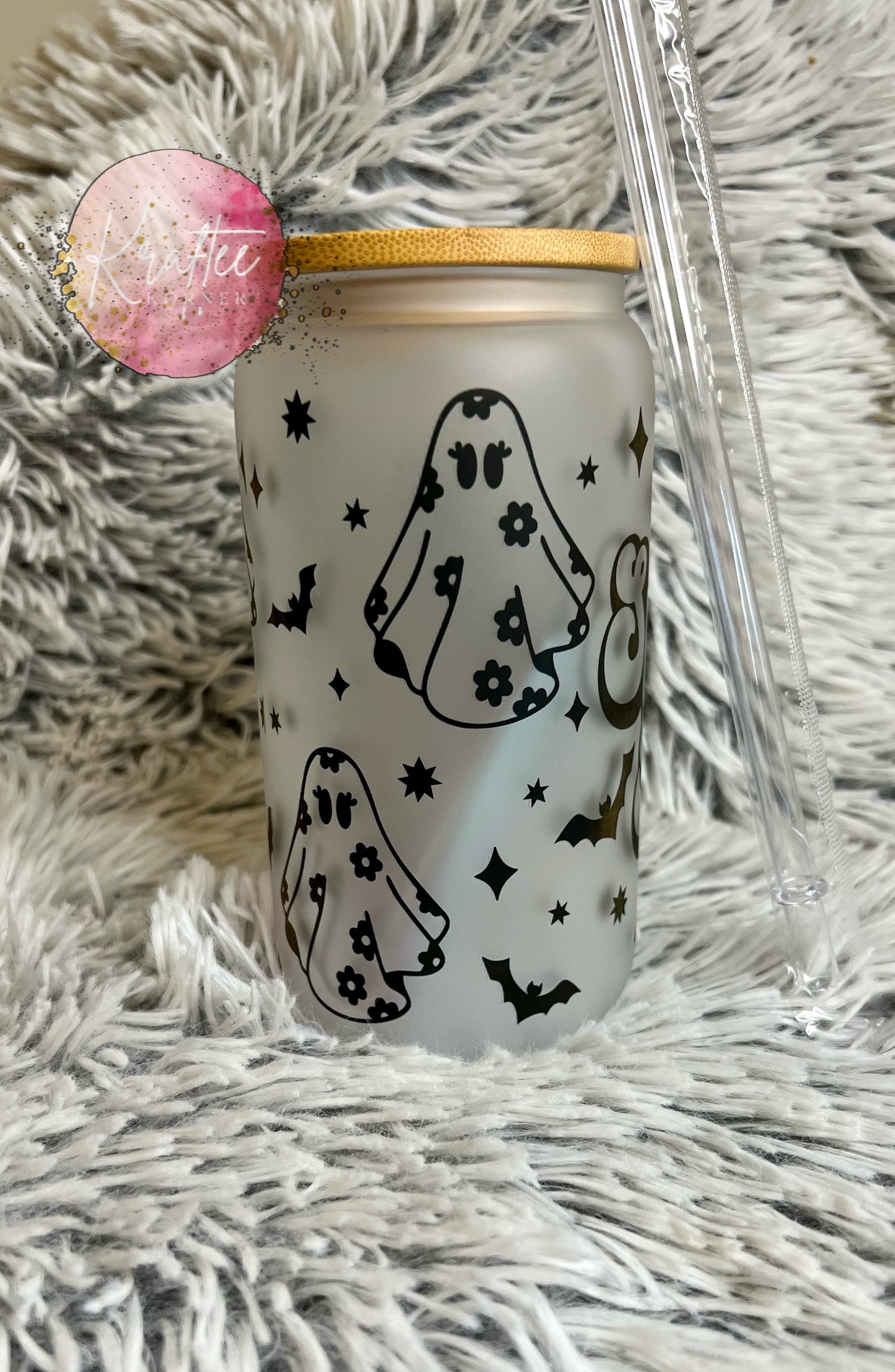 Spooky Babe 16oz Libby Glass