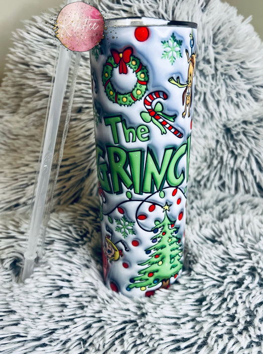 Grinch 20oz Skinny Tumbler