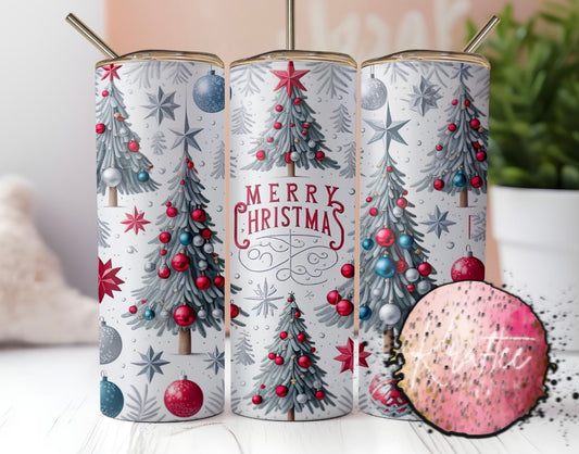 Merry Christmas 20oz Skinny Tumbler