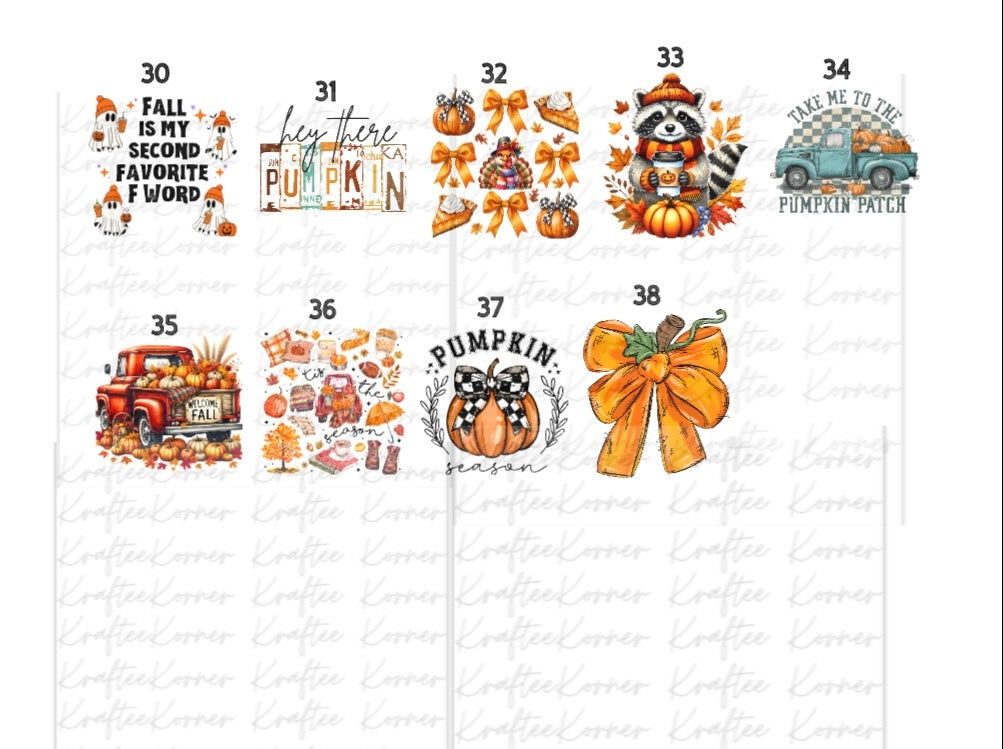 Create Your Own T-shirt - Fall Sublimation Designs
