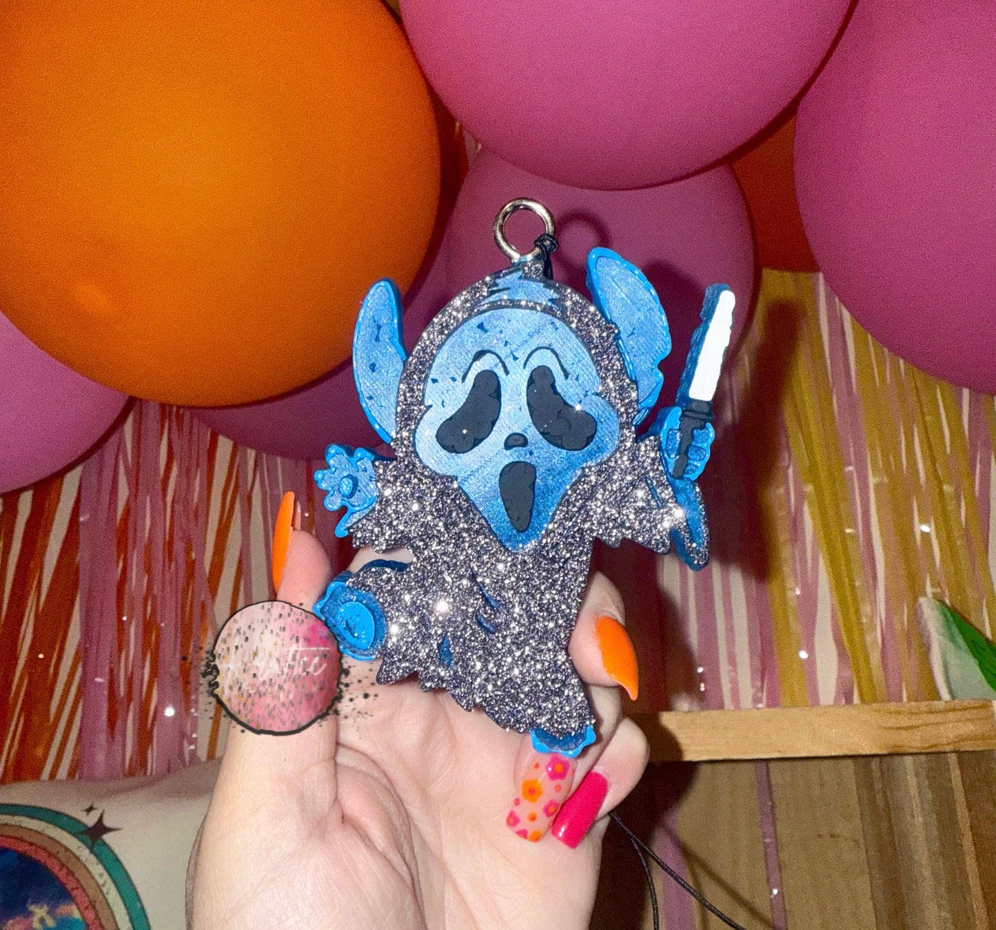 Blue Alien Car Freshie