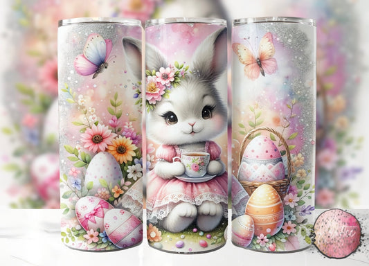 Tea Party Bunny 20oz Skinny Tumbler