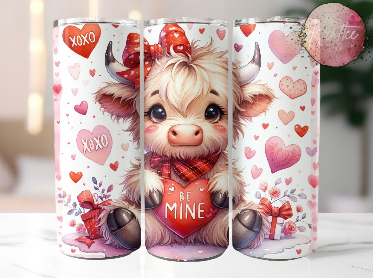 Be Mine Cow 20oz Skinny Tumbler