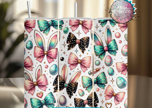 Bunny Bows 20oz Skinny Tumbler