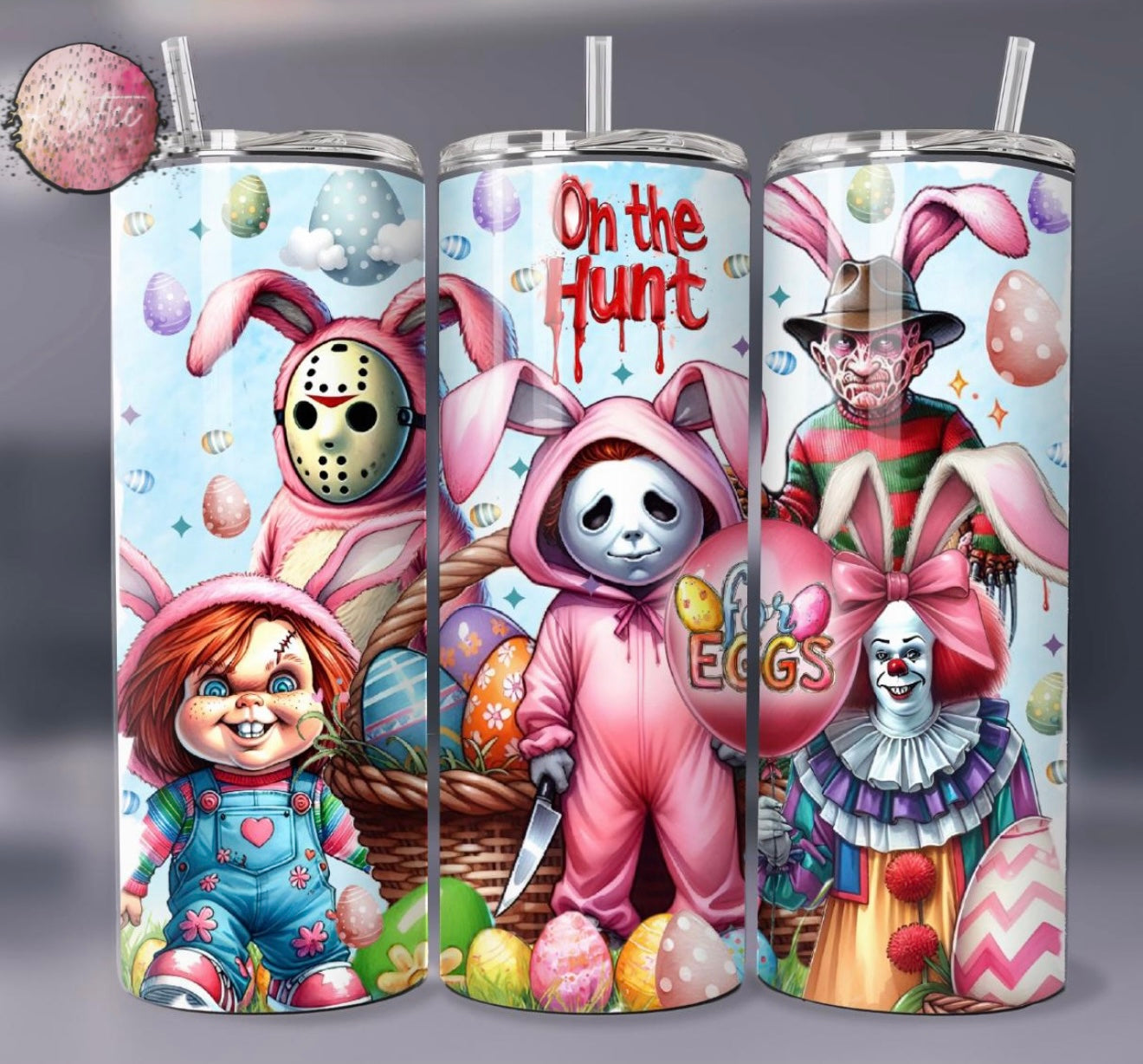 Easter Horror Hunt 20oz Skinny Tumbler